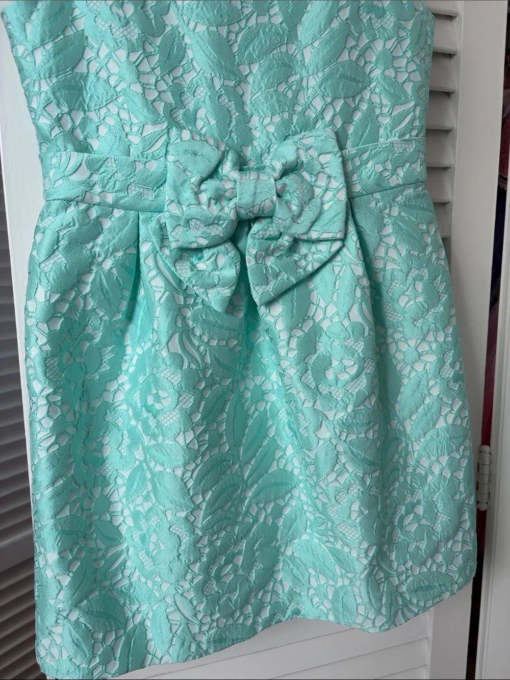 Gymboree Mint Green Lace Dress with Bow